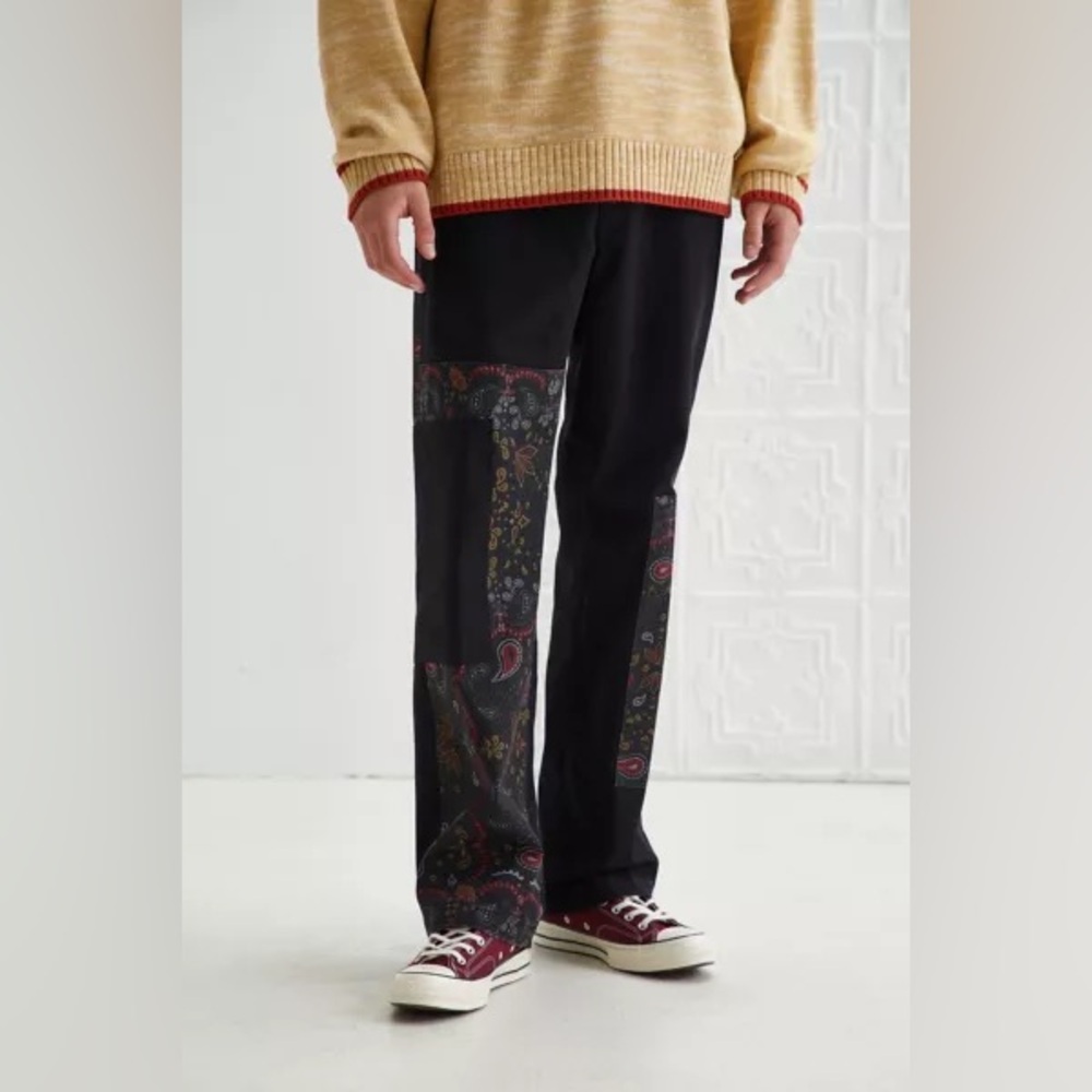 NWOT Dickies Reworked Paisley Patchwork Pant - Picture 1 of 6